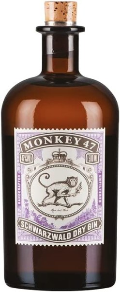 Monkey 47 Schwarzwald 47% Gin Dry // Vol. Bundesbrand | | Dry Spirituosen Gin | 500ml / Gin Gin / 