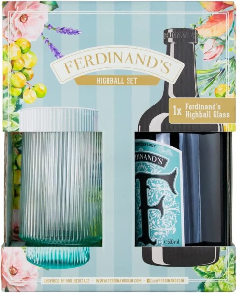 Ferdinand‘s Highball Set // 500ml Dry Gin + Highball Glass // 500ml 44%