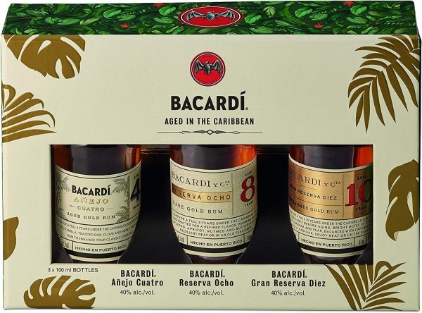 Bacardí Discovery Pack/ 3x10cl Bottles/ 40%