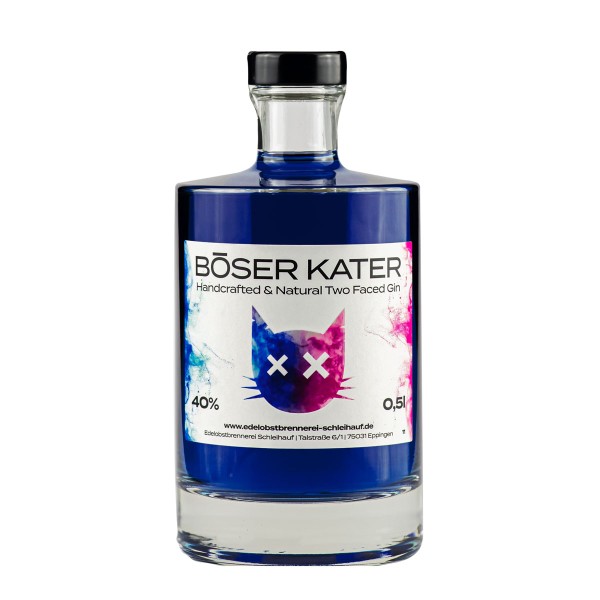 Böser Kater Two Faced Gin mit Farbwechsel // 500ml 40%