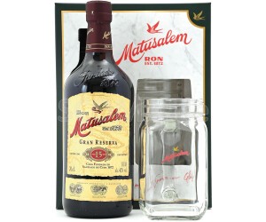 Matusalem Gran Reserva 0,7L 15y // Rum in | inkl. | Vol. Spirituosen Bundesbrand | | Geschenkbox Glas / Rum 40