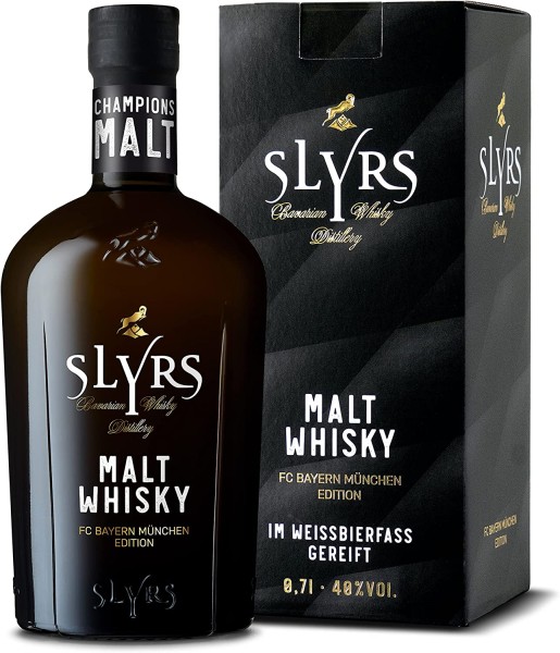 SLYRS Malt Whisky FC Bayern München Edition in Geschenkbox // 0,7L 40%