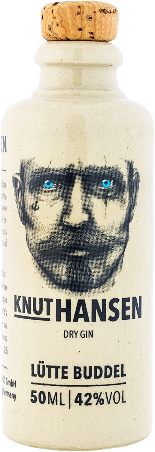 Knut Hansen Dry | Gin 50ml | Gin Bundesbrand 42% Gin | | Gin Lütte Spirituosen / Dry // Büddel