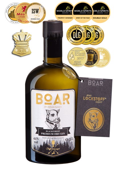 BOAR Premium Dry Gin // 500ml / 43% Vol.