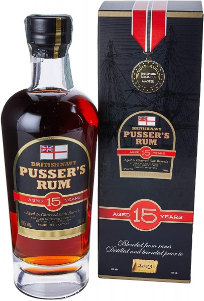 Pusser‘s Rum 15y / in Geschenkbox // 700ml / 40% Vol.