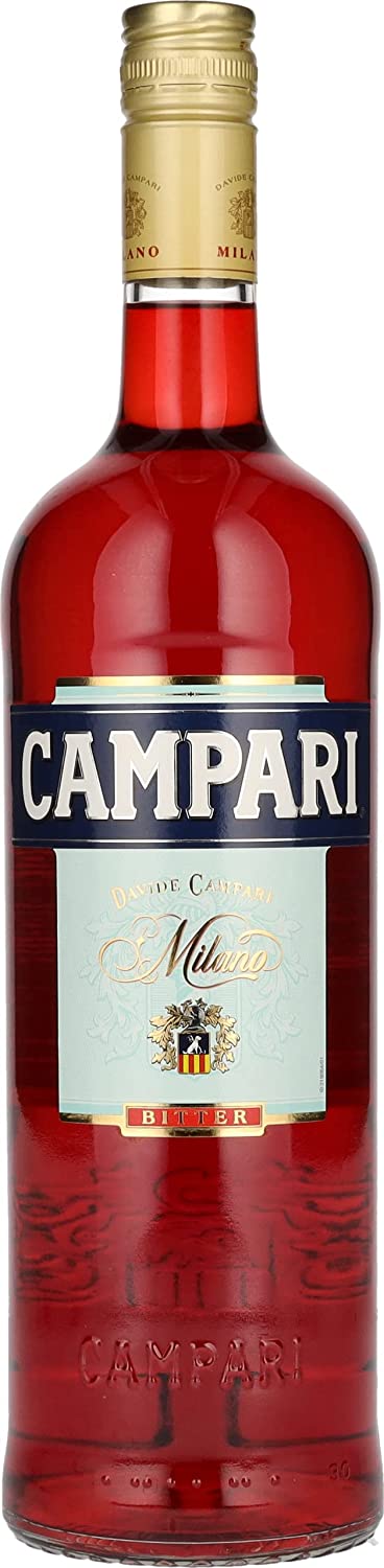 Campari Bitter | 25% | // / Original Bundesbrand | 1L Italien Bitterlikör / | Spirituosen Vol. Likör aus