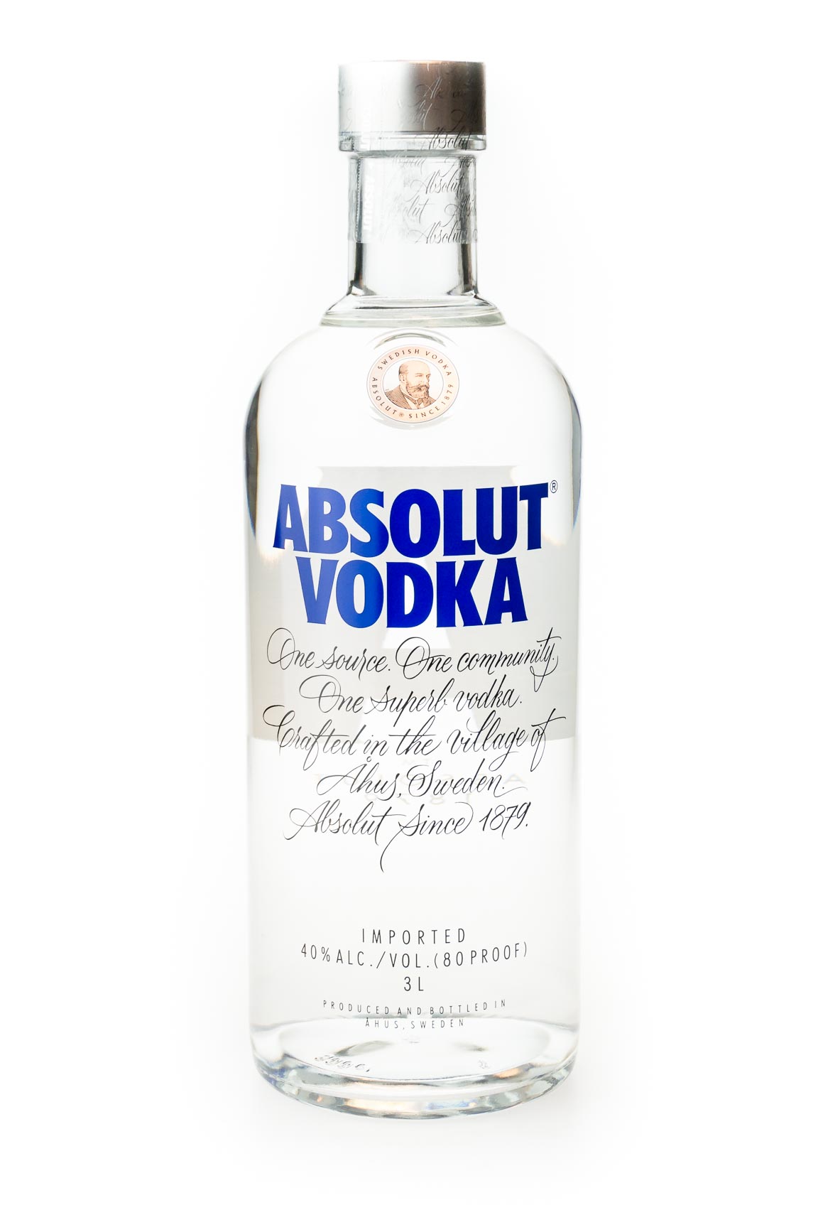 40% Vodka Vodka Bundesbrand Vol. 3L // Absolut Spirituosen Magnum | | / |