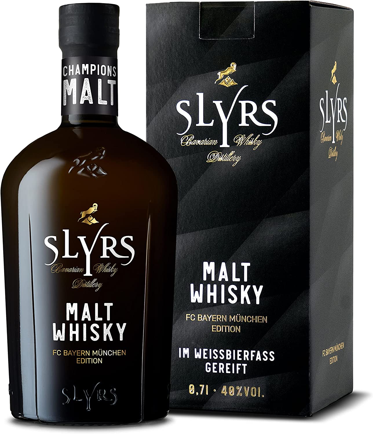 Slyrs Malt Whisky FC Bayern München Edition / in Geschenkbox // 0,7L 40% | Malt  Whisky | Whiskey | Spirituosen | Bundesbrand